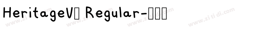 HeritageV2 Regular字体转换
